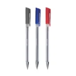 Lápiz pasta punta media, triangular, ergonómico, Caja 50 Unidades(ROJO O AZUL O NEGRO)